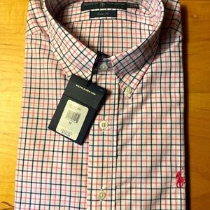 Brand New Ralph Laureen Plaid Shirt, Medium